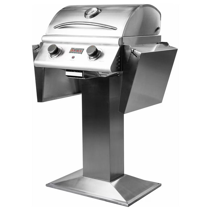 Blaze BLZ-ELEC-21 21" Freestanding Electric Grill, 1500W 120V, Stainless Steel Outdoor BBQ
