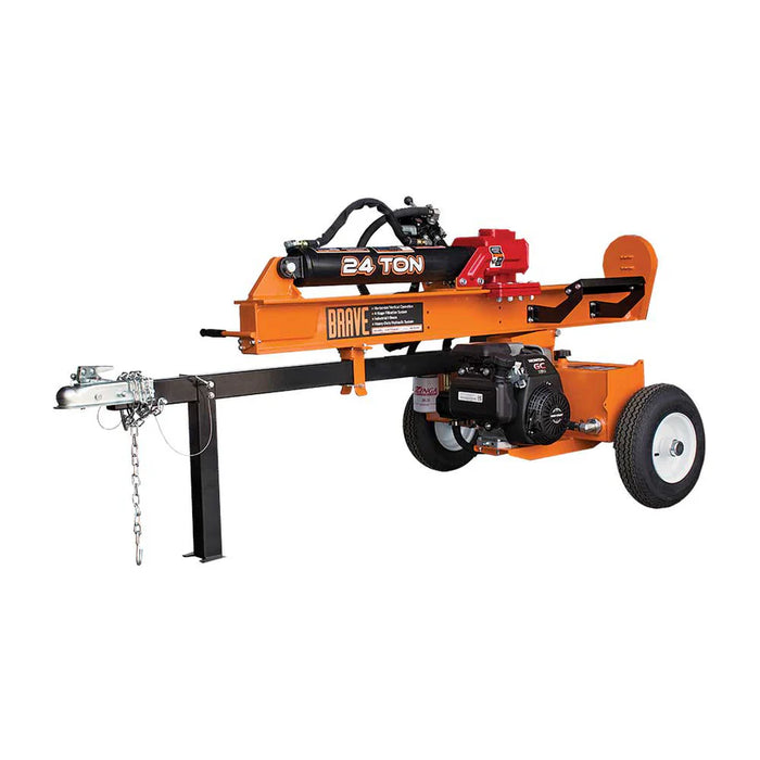 Brave VH1724GC 17-Ton Gas-Powered Log Splitter – 6.5 HP OHV Engine, Horizontal/Vertical Operation