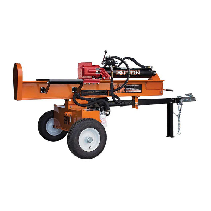 Brave VH1730GC 30‑Ton Tow‑Behind Log Splitter – Honda GC190, Horizontal/Vertical Operation