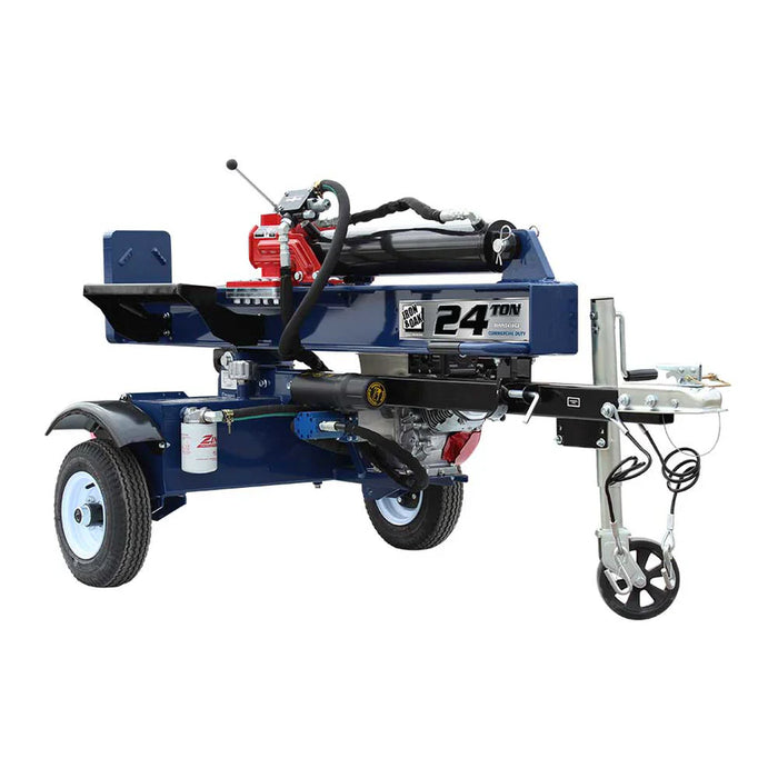 Iron & Oak BHVH2418GX 24-Ton Tow-Behind Log Splitter with 163 cc Honda GX160 Engine