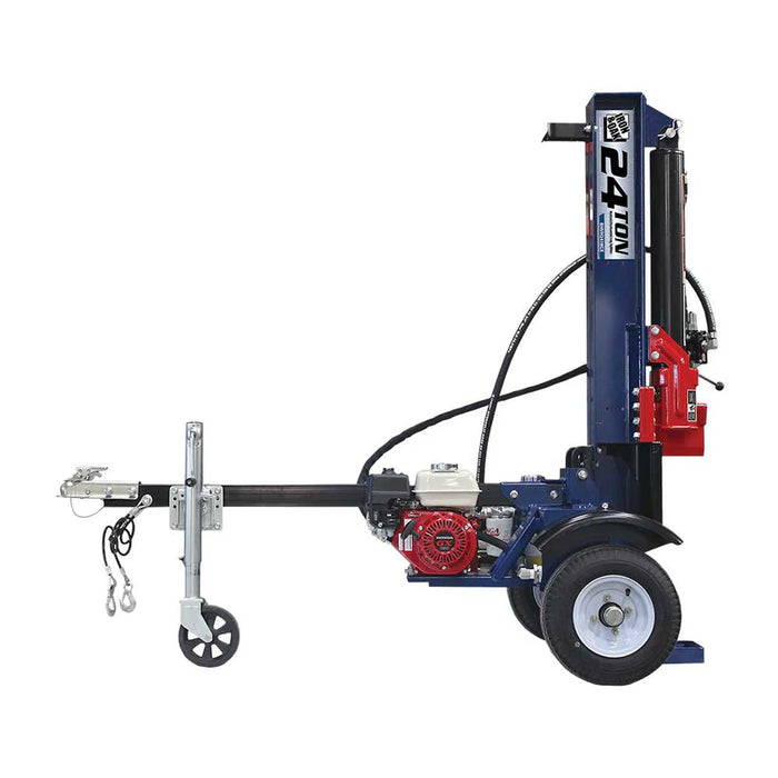 Iron & Oak BHVH2418GX 24-Ton Tow-Behind Log Splitter with 163 cc Honda GX160 Engine