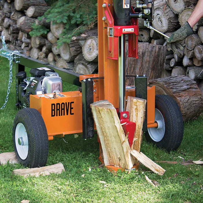 Brave VH1724GC 17-Ton Gas-Powered Log Splitter – 6.5 HP OHV Engine, Horizontal/Vertical Operation
