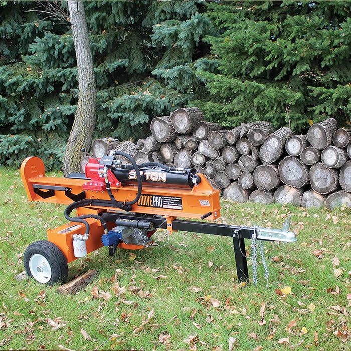 Brave VH1737GX 37‑Ton Tow‑Behind Log Splitter – Honda GX270, Horizontal/Vertical Operation