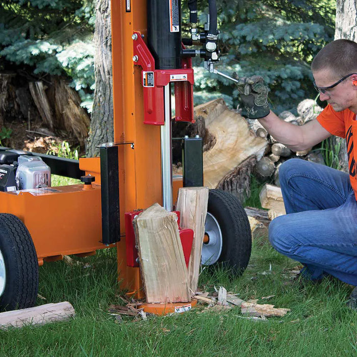Brave VH1730GC 30‑Ton Tow‑Behind Log Splitter – Honda GC190, Horizontal/Vertical Operation
