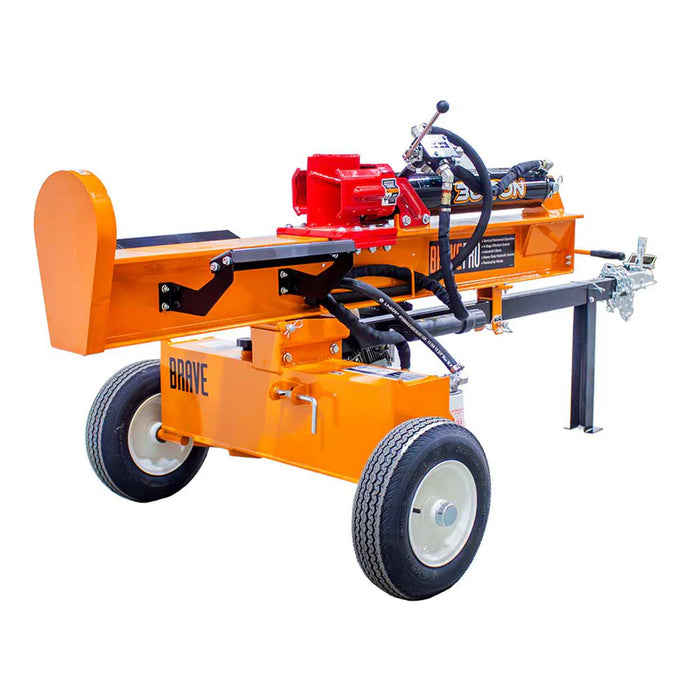 Brave VH1730GX 30‑Ton Tow‑Behind Log Splitter – Honda GX200, Horizontal/Vertical Operation