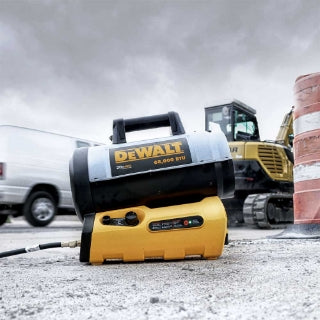 DeWalt Cordless Forced Air Propane Heater | 27,000–68,000 BTU/hr | Model DXH70CFAV | GWG311236 | Portable Job Site Heater