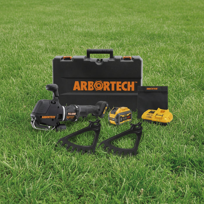 Arbortech ALLSAW Cordless Landscaping Tool Kit (ALL.FG.200SKN.40) Powered by DEWALT 60V MAX FLEXVOLT with Turf Blade