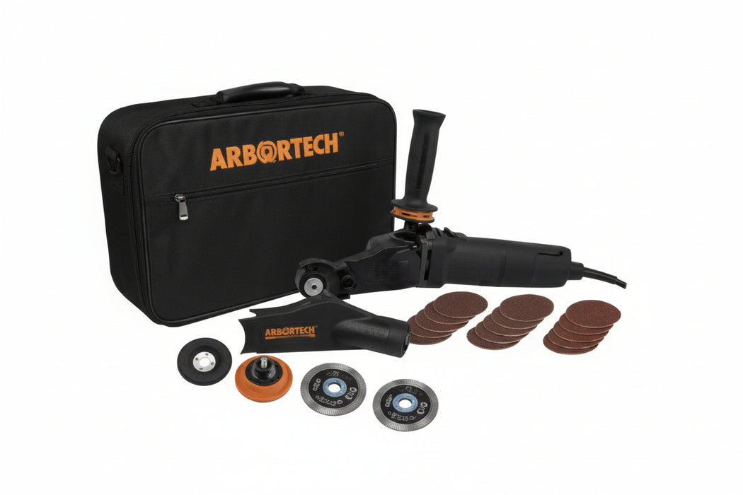 Arbortech MG1000 Mini Grinder Trade Corded Compact Precision Grinder with Extension Arm