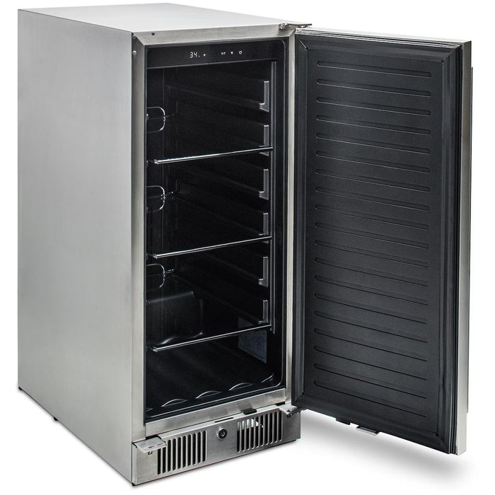 Blaze BLZ-SSRF-15 15" Outdoor Rated Compact Refrigerator, 3.2 cu ft Stainless Steel Outdoor Fridge