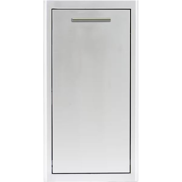 Blaze BLZ‑TRNW‑DRW‑H Narrow Trash Drawer, Stainless Steel Outdoor Kitchen Trash Storage Accessory