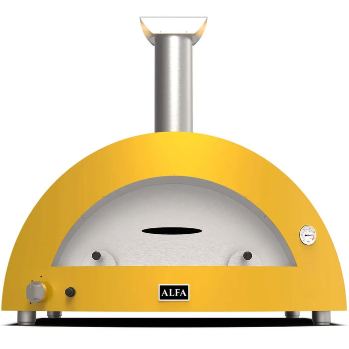 Alfa Moderno 5 Pizze Natural Gas Outdoor Pizza Oven FXMD-5P-MGIA-U – Fire Yellow, 5-Pizza Capacity, Countertop, 1,000 °F Max Temp