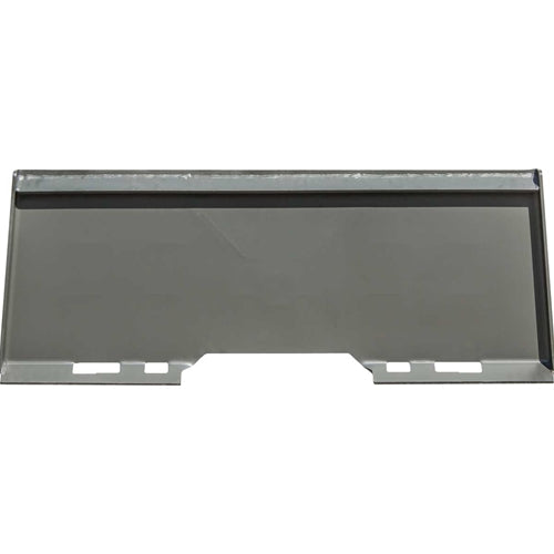 GreyWolf 2‑In Receiver Hitch Plate for Skid Steer Loaders – Gray Powder Coat, Universal Quick‑Attach Mount