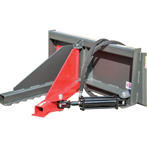 GreyWolf Tree Puller Attachment for Skid Steer Loaders – 9‑In. Jaw Capacity, Heavy‑Duty Steel Frame, 3,500 PSI Hydraulic, Gray/Red Powder Coat