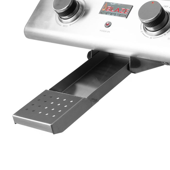 Blaze BLZ-ELEC-21 21" Freestanding Electric Grill, 1500W 120V, Stainless Steel Outdoor BBQ