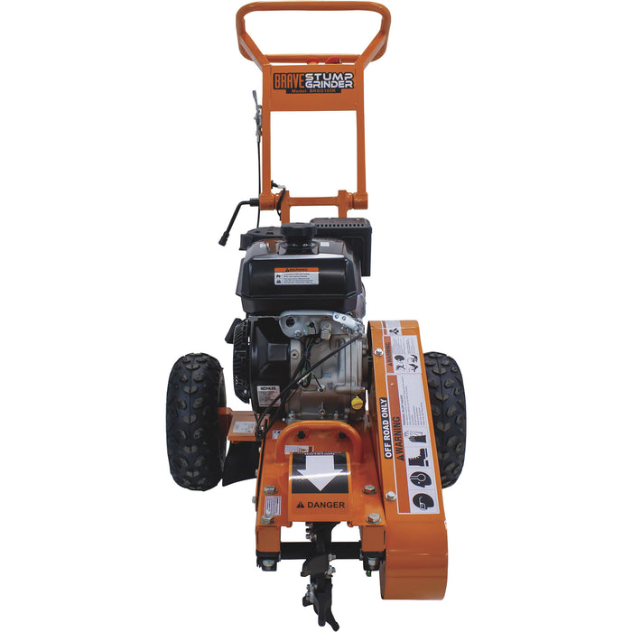 Brave BRSG105K 14 HP Walk‑Behind Stump Grinder – Kohler Command PRO CH440, 12‑In Cutter, Tri‑Cut Dual Teeth
