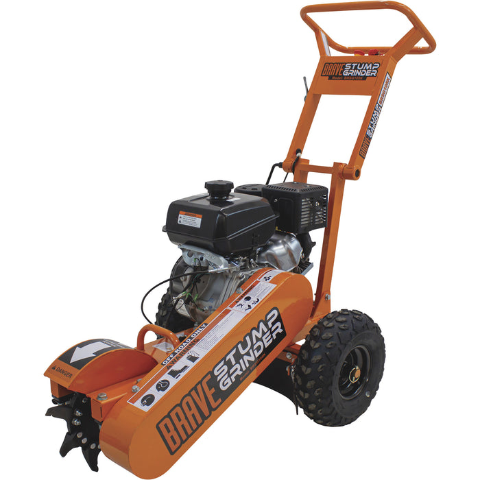 Brave BRSG105K 14 HP Walk‑Behind Stump Grinder – Kohler Command PRO CH440, 12‑In Cutter, Tri‑Cut Dual Teeth