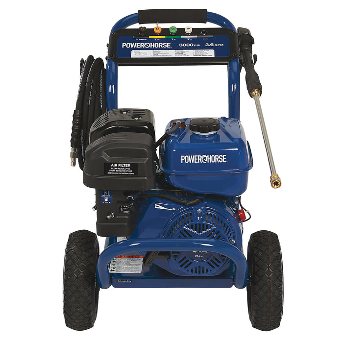 Powerhorse 115178 Gas Pressure Washer 3800 PSI 3.6 GPM Heavy Duty