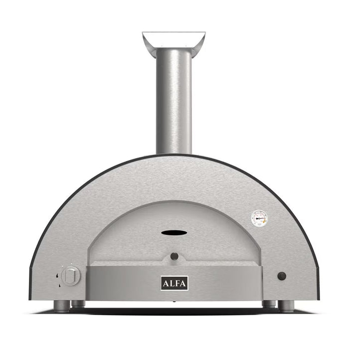 Alfa Classico 4 Pizze Propane Gas Outdoor Pizza Oven FXCL-4P-GGRA-U – Ardesia Grey, 4-Pizza Capacity, Countertop, 1,000 °F Max Temp