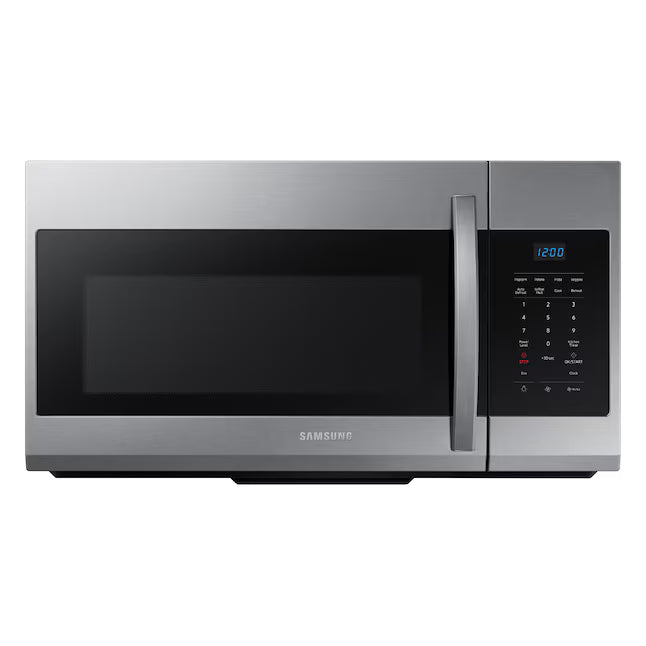 Samsung ME17R7021ES/AA 1.7 cu. ft. Over-the-Range Microwave in Fingerprint Resistant Stainless Steel – 1,000 Watts, 2-Speed 300 CFM Ventilation, and LED Display