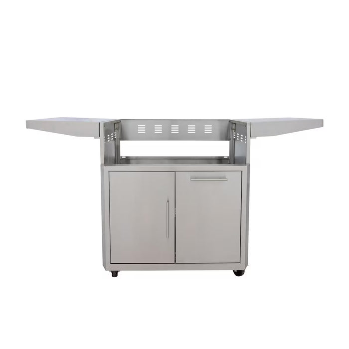 Blaze BLZ‑4LTEPRO‑CART‑LTSC 32" LTE PRO Gas Grill Cart with Soft‑Close Doors, Stainless Steel Outdoor BBQ Accessory