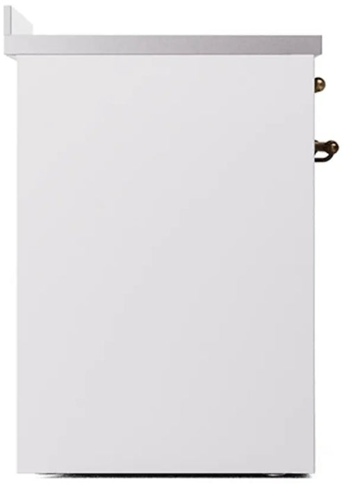 ILVE Nostalgie II 30-Inch Induction Range with 4 Elements, White Burnished Trim