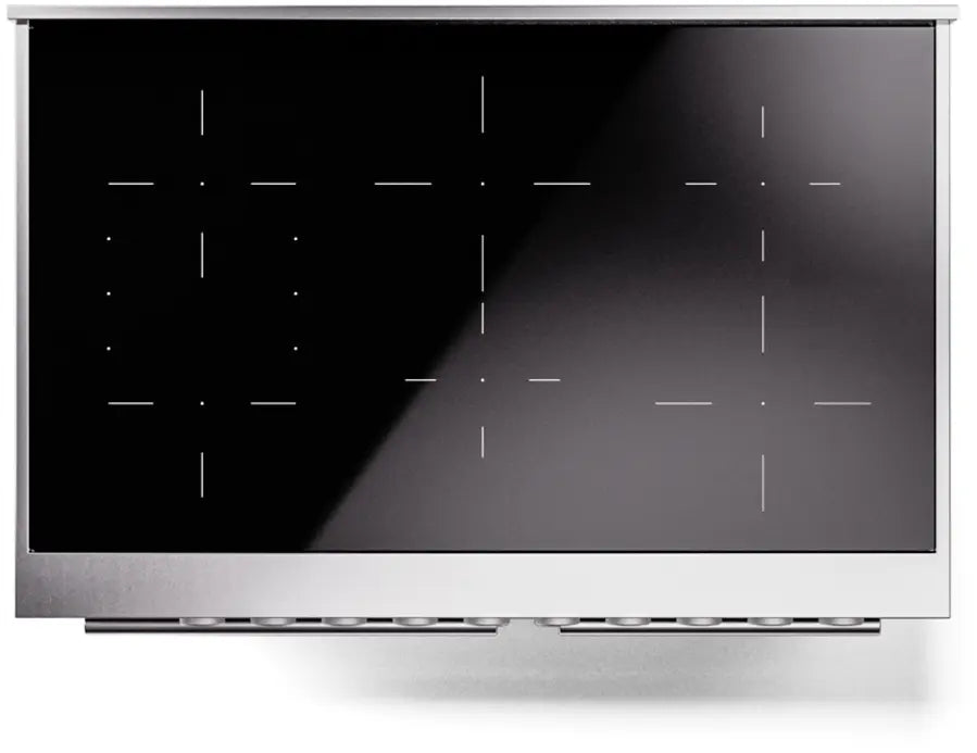 ILVE Professional Plus II 40-Inch Induction Range with Double Ovens, Stainless Steel Satin Trim