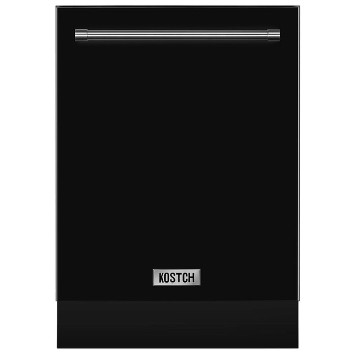 Kostch KOS‑24DWH06H‑B 24" Top Control Built‑In Dishwasher with Third Rack – Black Stainless Steel, 47 dBA, ENERGY STAR®