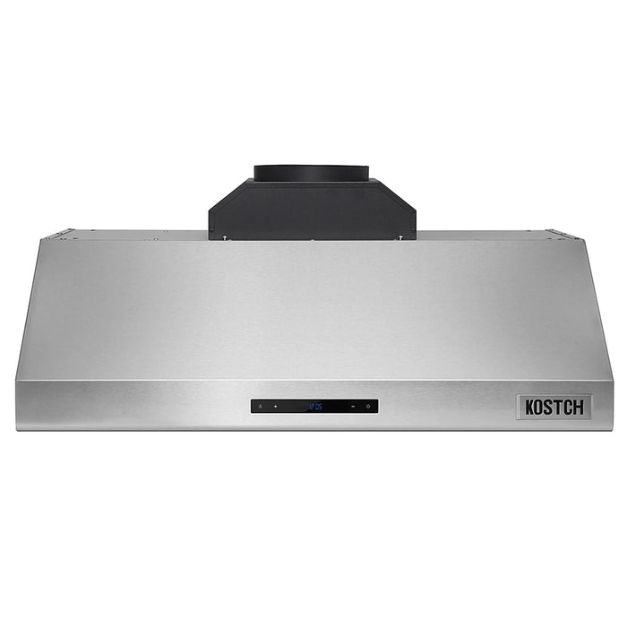 Kostch KOS-36RH06H 36" Wall-Mount Range Hood – Stainless Steel, 3-Speed Ventilation, LED Lighting