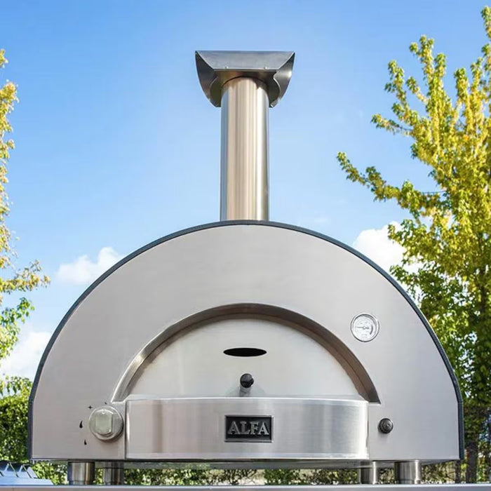 Alfa Classico 2 Pizze Wood-Fired Outdoor Pizza Oven FXCL-2P-MGRA-U – Magma Grey