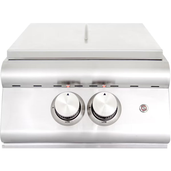 Blaze BLZ‑PBLTE‑NG Power Burner, Natural Gas Outdoor Side Burner, 30,000 BTU, Stainless Steel