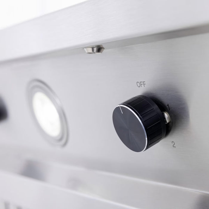 Blaze BLZ‑48‑VHOOD 48" Outdoor Vent Hood, Dual 1000 CFM Motors & LED Lights, Stainless Steel Outdoor Kitchen Exhaust Hood