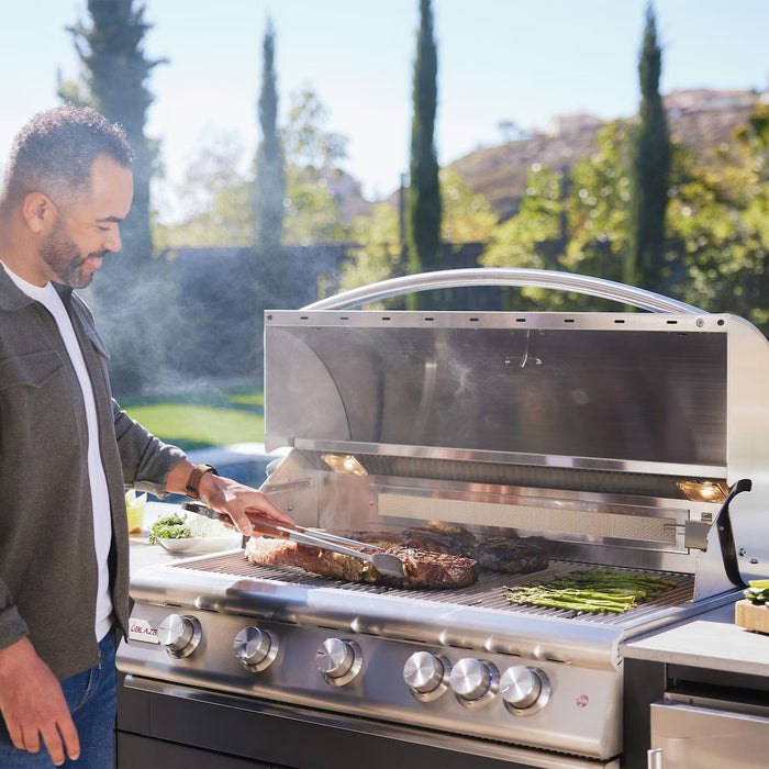 Blaze BLZ-5LTE3-LP 40" 5-Burner Built-In Liquid Propane Grill, 70,000 BTU, Stainless Steel LTE Plus Outdoor Grill with Lights