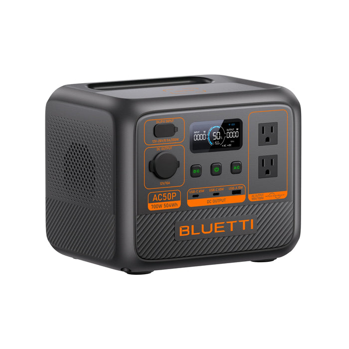 BLUETTI Premium 50 (AC50P) Portable Power Station – 700W 504Wh LiFePO₄ Solar Generator