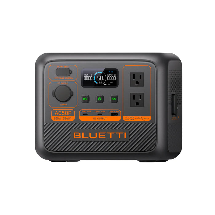 BLUETTI Premium 50 (AC50P) Portable Power Station – 700W 504Wh LiFePO₄ Solar Generator