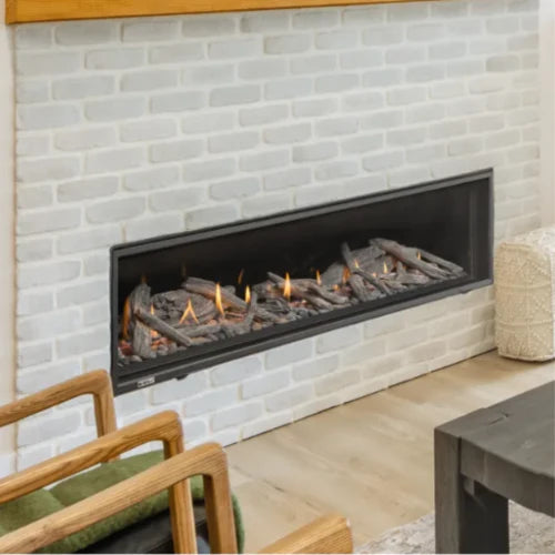 Montigo DelRay 72" Direct-Vent Linear Gas Fireplace DRL7213NI IPI Basic Model