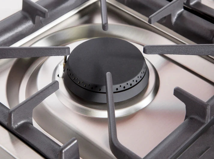 Ilve UM09FDNS3BGC Majestic II 36 Inch Freestanding Dual Fuel Range Cooker with 6 Brass Burners, Griddle, Convection Electric Oven, and Blue Grey Finish with Chrome Trim