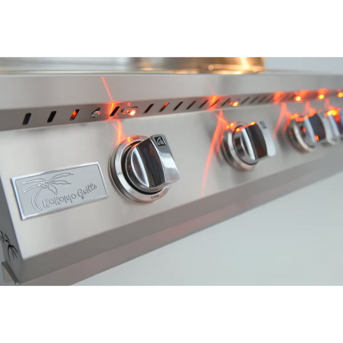 Kokomo Grills KO-BAK4BG-PRO-NG 32” 4‑Burner Built‑In Propane Gas Grill with Infrared Back Burner