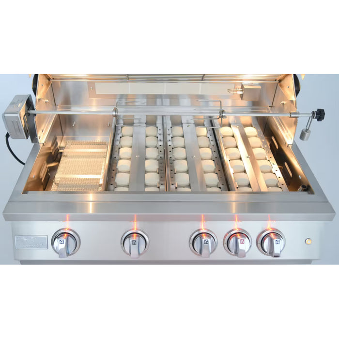Kokomo Grills KO-BAK4BG-PRO-NG 32” 4‑Burner Built‑In Propane Gas Grill with Infrared Back Burner