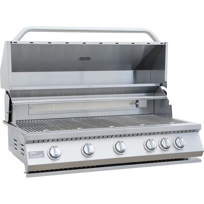 Kokomo Grills KO-BAK5BG-NG 40” 5-Burner Built-In Natural Gas Grill with Infrared Back Burner