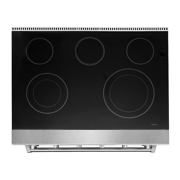 Kostch KOS-36RE06H-S 36" Freestanding Electric Range with Smooth Cooktop, Convection Oven – Stainless Steel