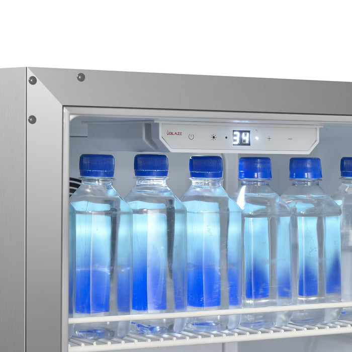 Blaze BLZ-SSRF20-4.3 20" Outdoor Rated Compact Refrigerator, 4.3 cu ft Stainless Steel Outdoor Fridge