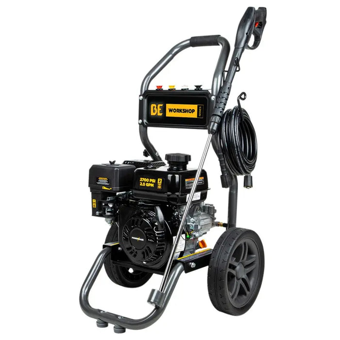 BE Power Equipment BE276RA 2,700 PSI 2.5 GPM Gas Pressure Washer – 212cc Powerease OHV Cold Water Machine
