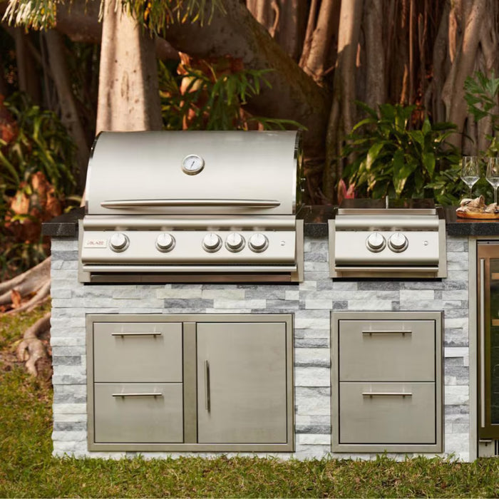 Blaze BLZ-4LTE3-NG 32" 4-Burner Built-In Natural Gas Grill, 56,000 BTU, Stainless Steel Outdoor Grill with Lights