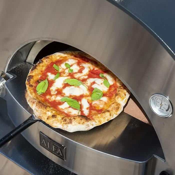 Alfa Classico 2 Pizze Wood-Fired Outdoor Pizza Oven FXCL-2P-MGRA-U – Magma Grey