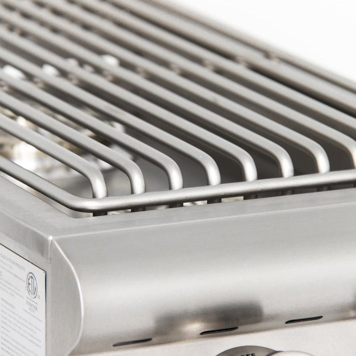 Blaze BLZ-SB2LTE-NG LTE Double Side Burner with Lights, Natural Gas Outdoor Side Burner, 24,000 BTU, Stainless Steel