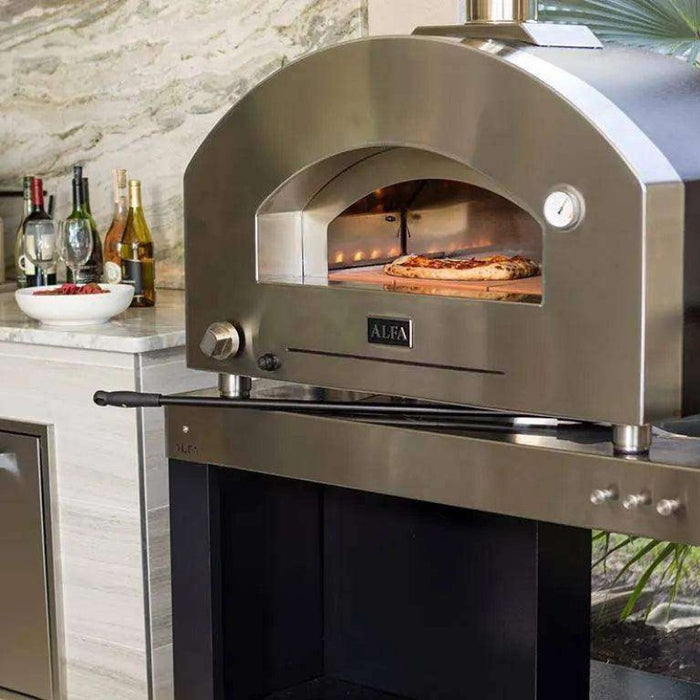 Alfa Futuro 4 Pizze Gas Outdoor Pizza Oven FXFT-4P-MWS-U – White Stone, 4-Pizza Capacity, Countertop, 1,000 °F Max Temp