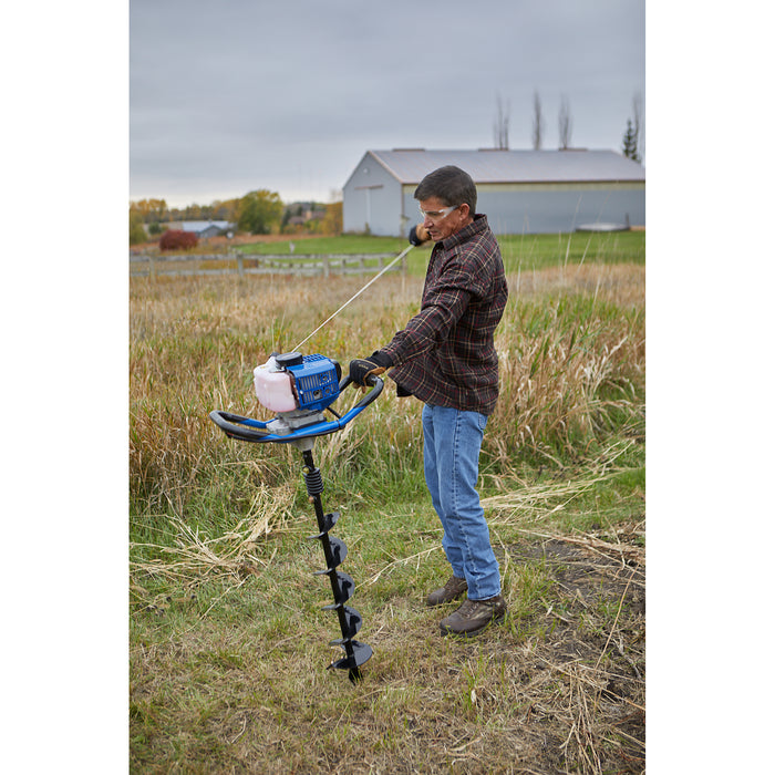 Powerhorse 5719073 1-Person Earth Auger 52cc Gas Powered Two-Stroke with 8-Inch Drill Bit