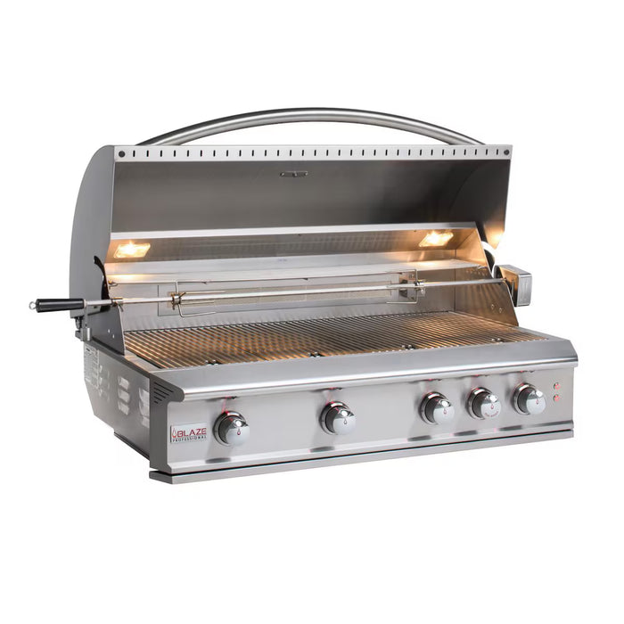 Blaze BLZ-4PRO-LP 32" 4-Burner Built-In Liquid Propane Grill, 56,000 BTU, Stainless Steel Blaze Pro Outdoor Grill