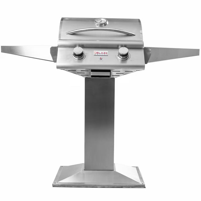 Blaze BLZ-ELEC-21 21" Freestanding Electric Grill, 1500W 120V, Stainless Steel Outdoor BBQ