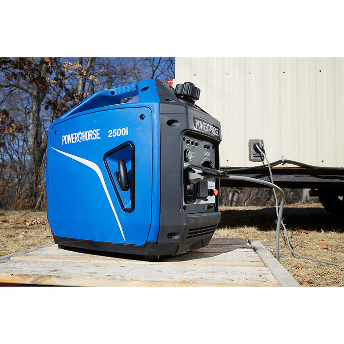Powerhorse 6075628 Inverter Generator 2500 Surge Watts Gas Powered Portable Recoil Start
